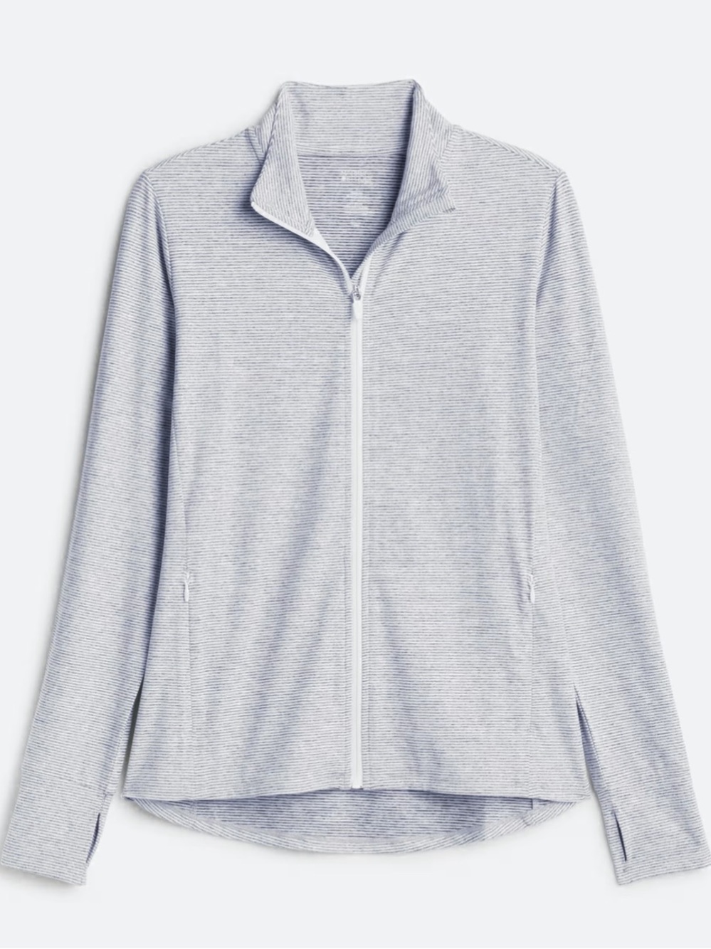 Market & Spruce Light Gray Zip-Up Jacket